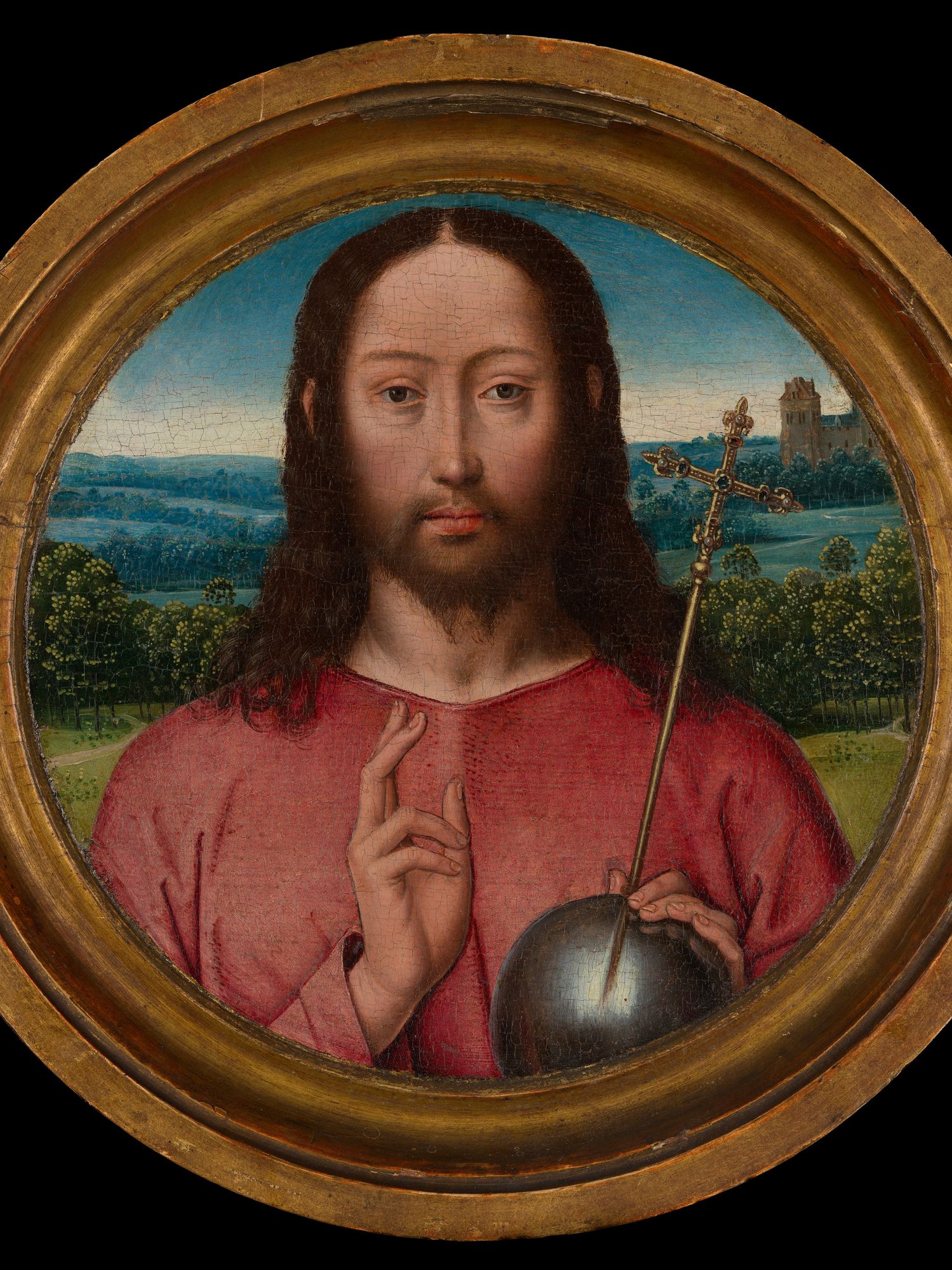 Salvator Mundi by Hans Memling — Art Print. poster — fine-art art