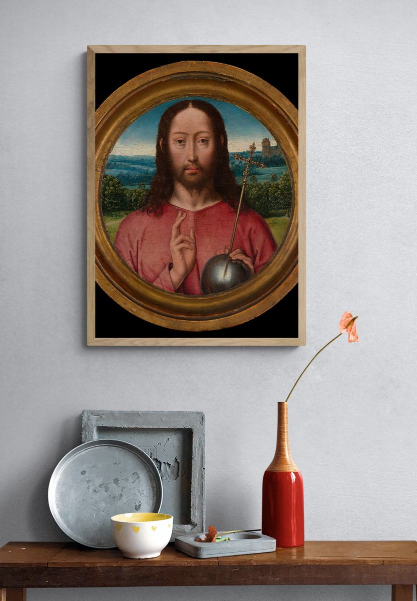 Salvator Mundi by Hans Memling — Art Print. — room view 3