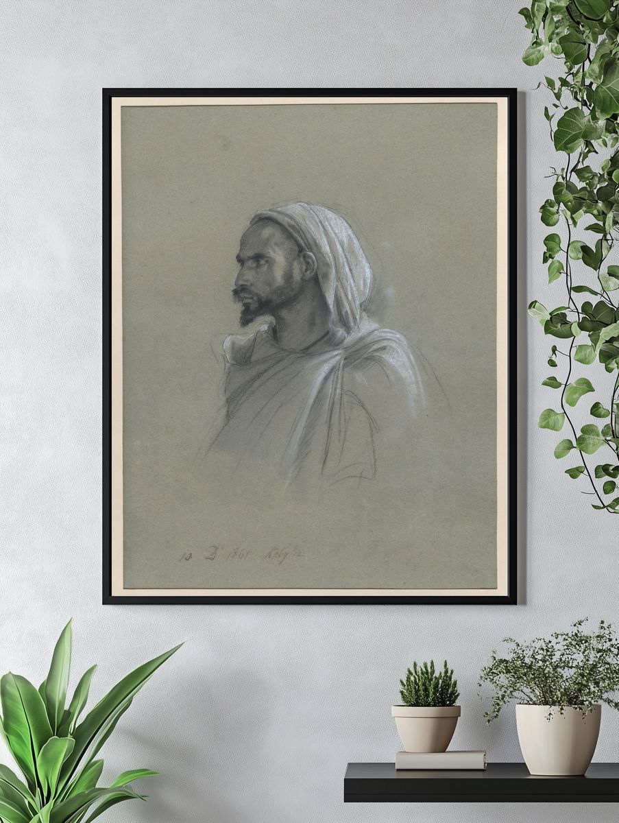 Study of a Kabyle Man, Algeria, December 10, 1861 by Isidore Pils — Art Print. — room view 4