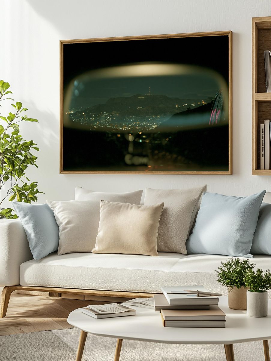 Los Angeles Nightscape Photography Poster. — room view 2
