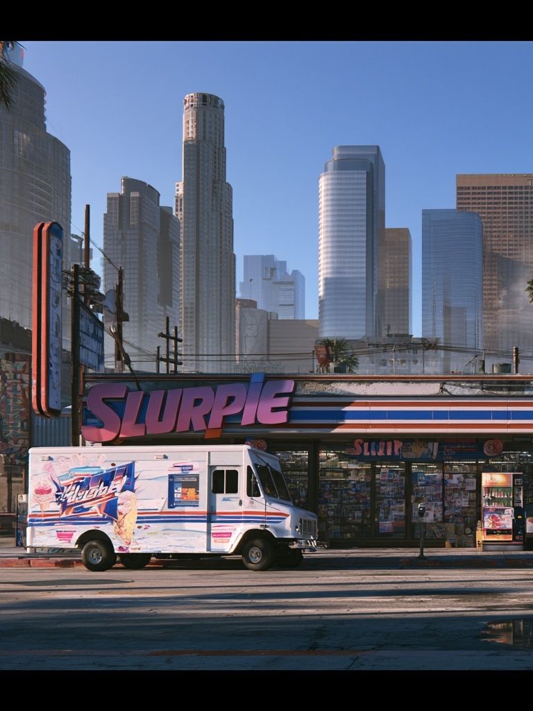 Los Angeles Street Scene Photography Poster. poster detail