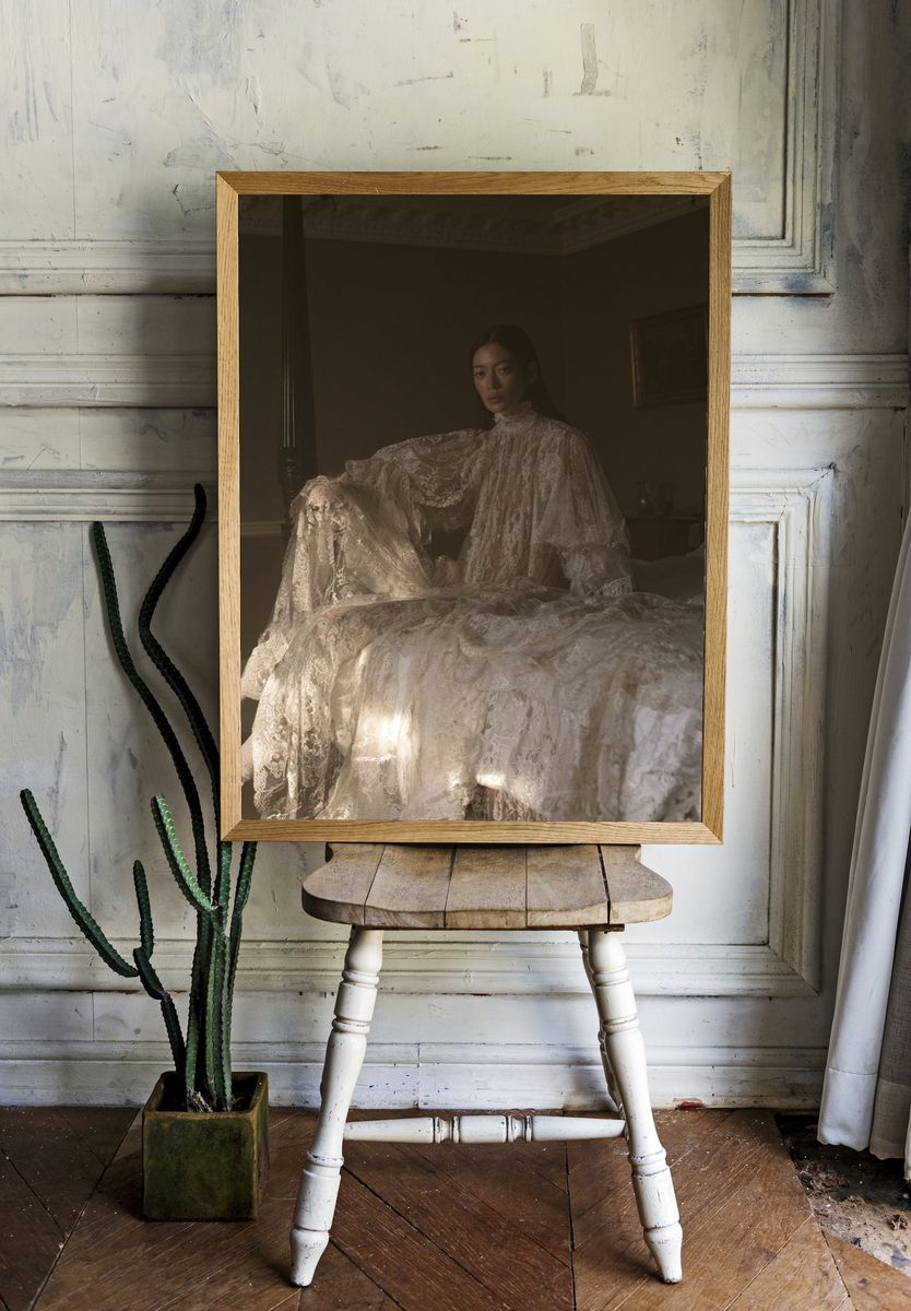 Lace Portrait Photography Poster. — room view 1