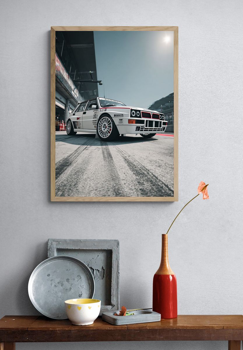 Lancia Delta Rally Car Photography Poster. — room view 3