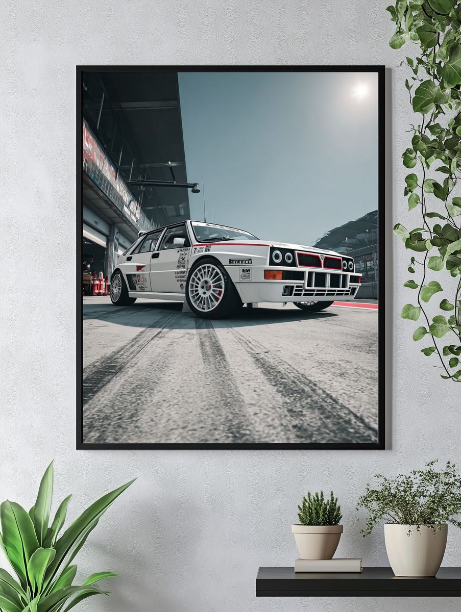 Lancia Delta Rally Car Photography Poster. — room view 4