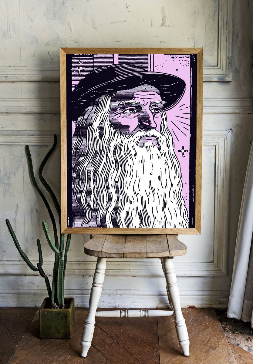 Leonardo da Vinci — Vintage Print room preview