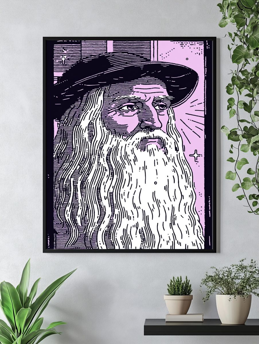 Leonardo da Vinci — Vintage Print. — room view 4