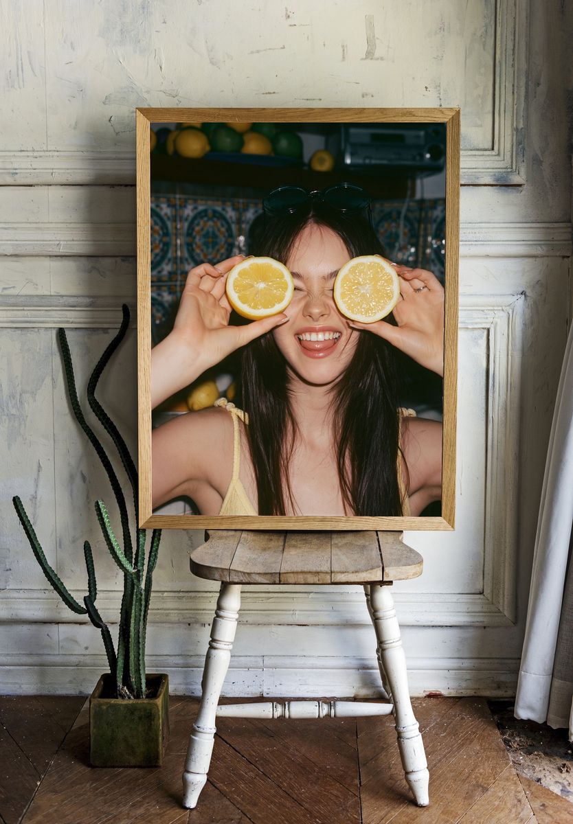 Lemon Eyes Portrait Photography Poster. room preview