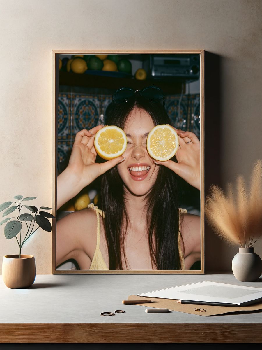 Lemon Eyes Portrait Photography Poster. — room view 2