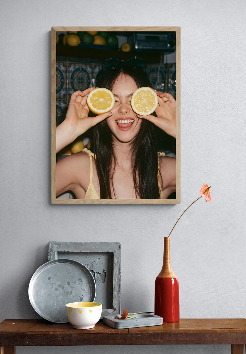 Lemon Eyes Portrait Photography Poster. — room view 3
