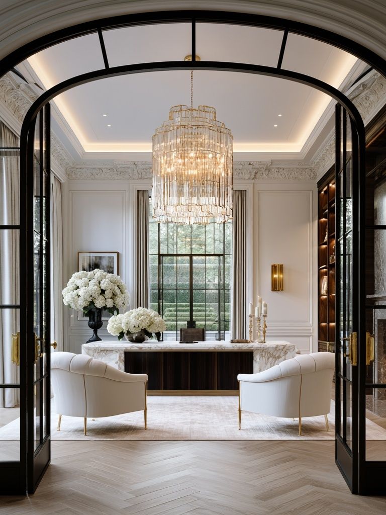 Luxury Foyer Interior Photography Poster. poster detail