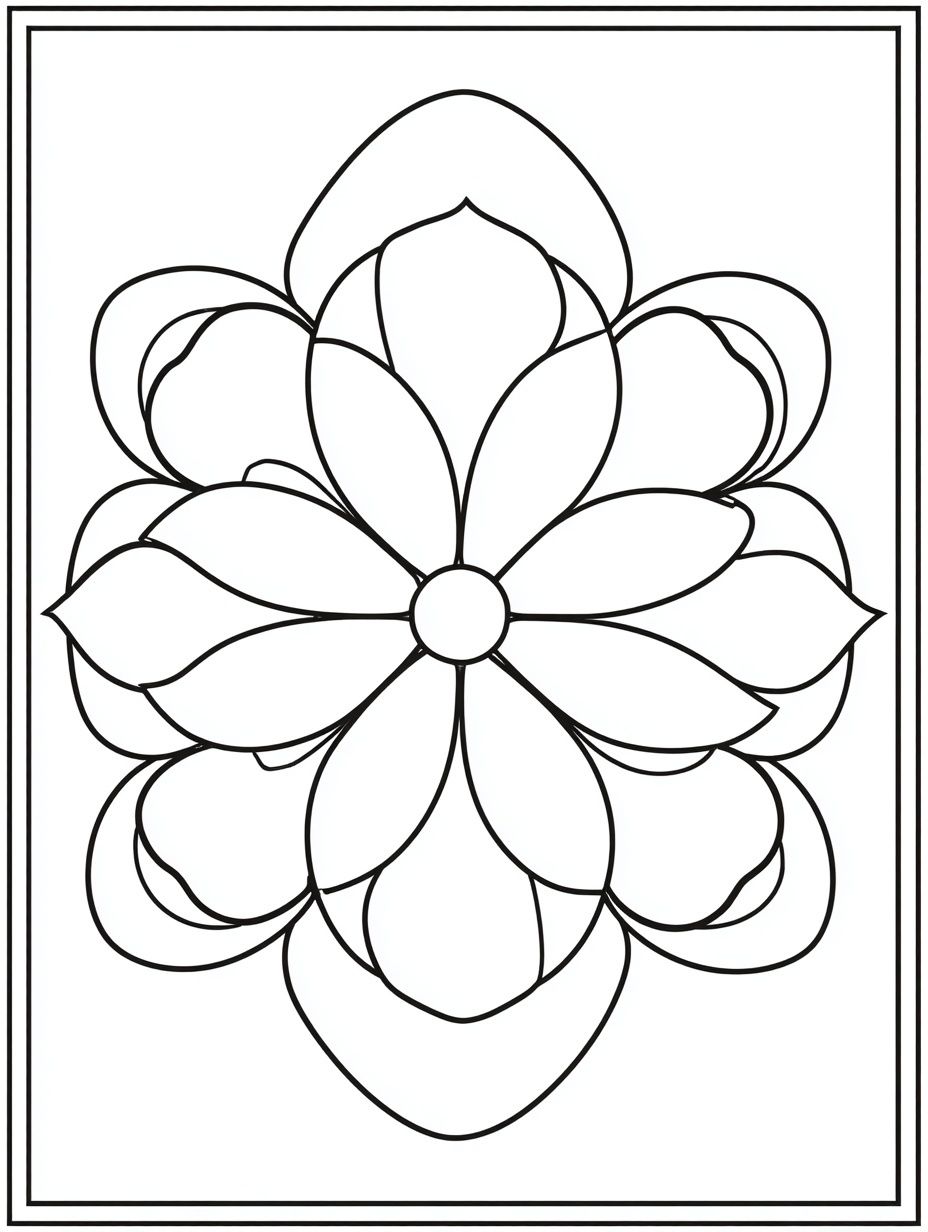 Lotus Flower Line Art Poster. poster detail