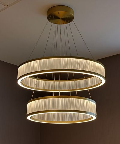 Modern Ring Chandelier Photography Poster. poster