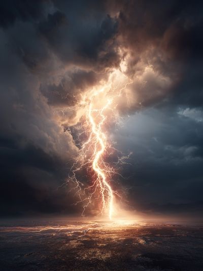 Lightning Storm Photography Poster.