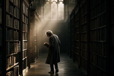 Library Reader Photography Poster.