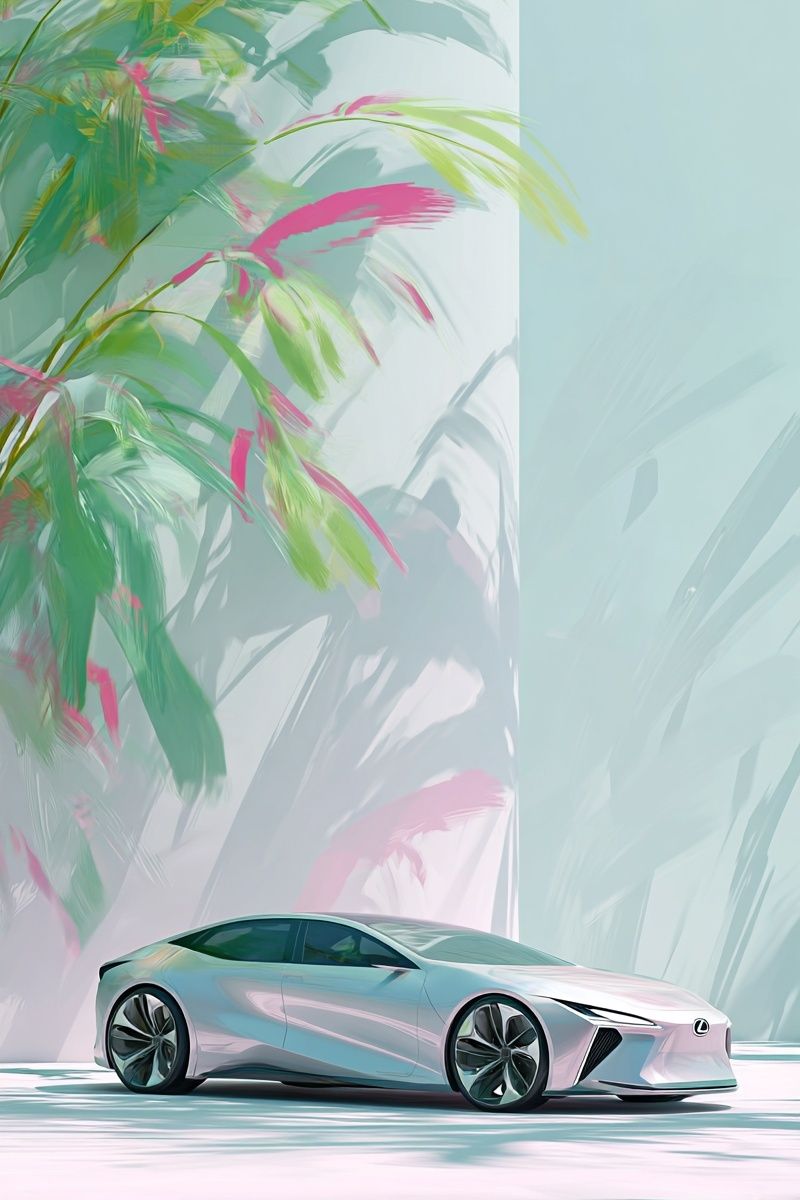Lexus Concept Car Illustration Poster. poster detail
