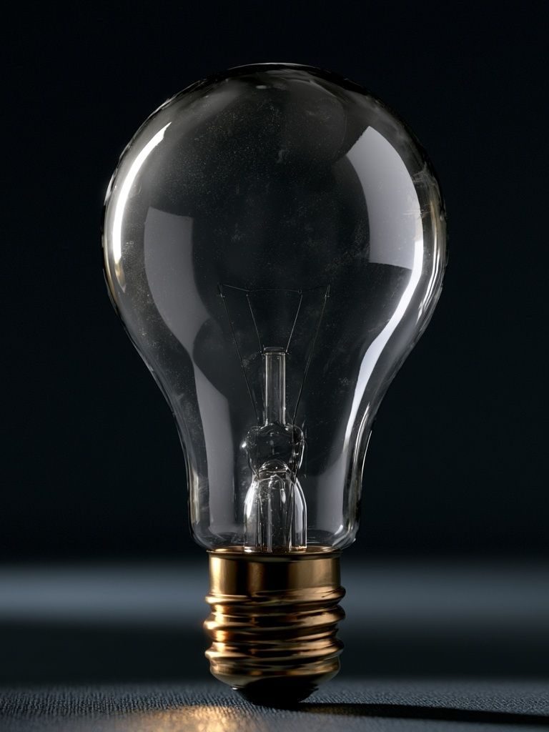 Light Bulb Photography Poster. poster detail