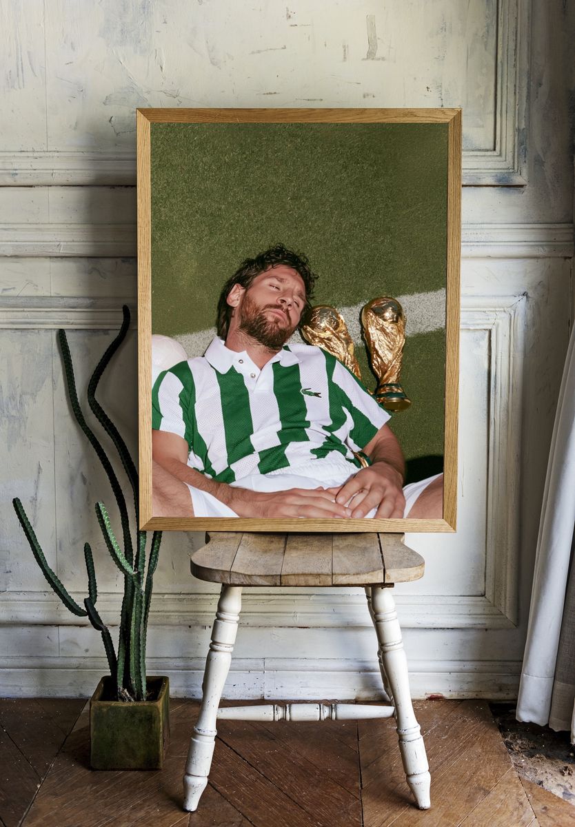 Lionel Messi Trophy Rest Poster. room preview
