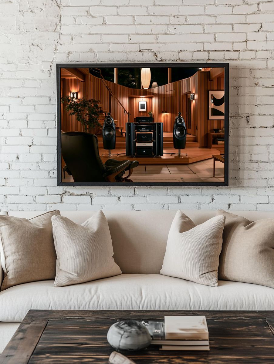 Luxury Listening Room Photography Poster. room preview