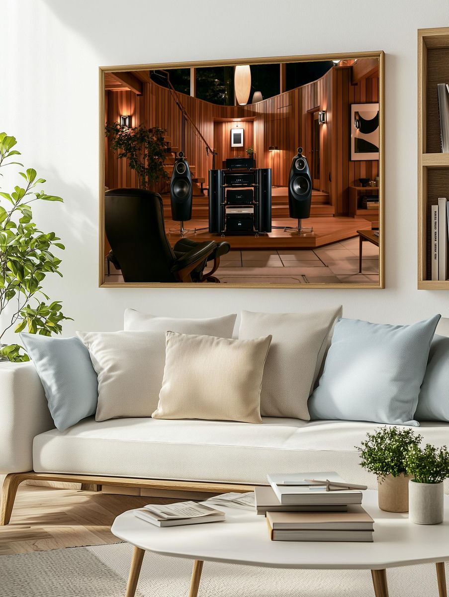 Luxury Listening Room Photography Poster. — room view 2