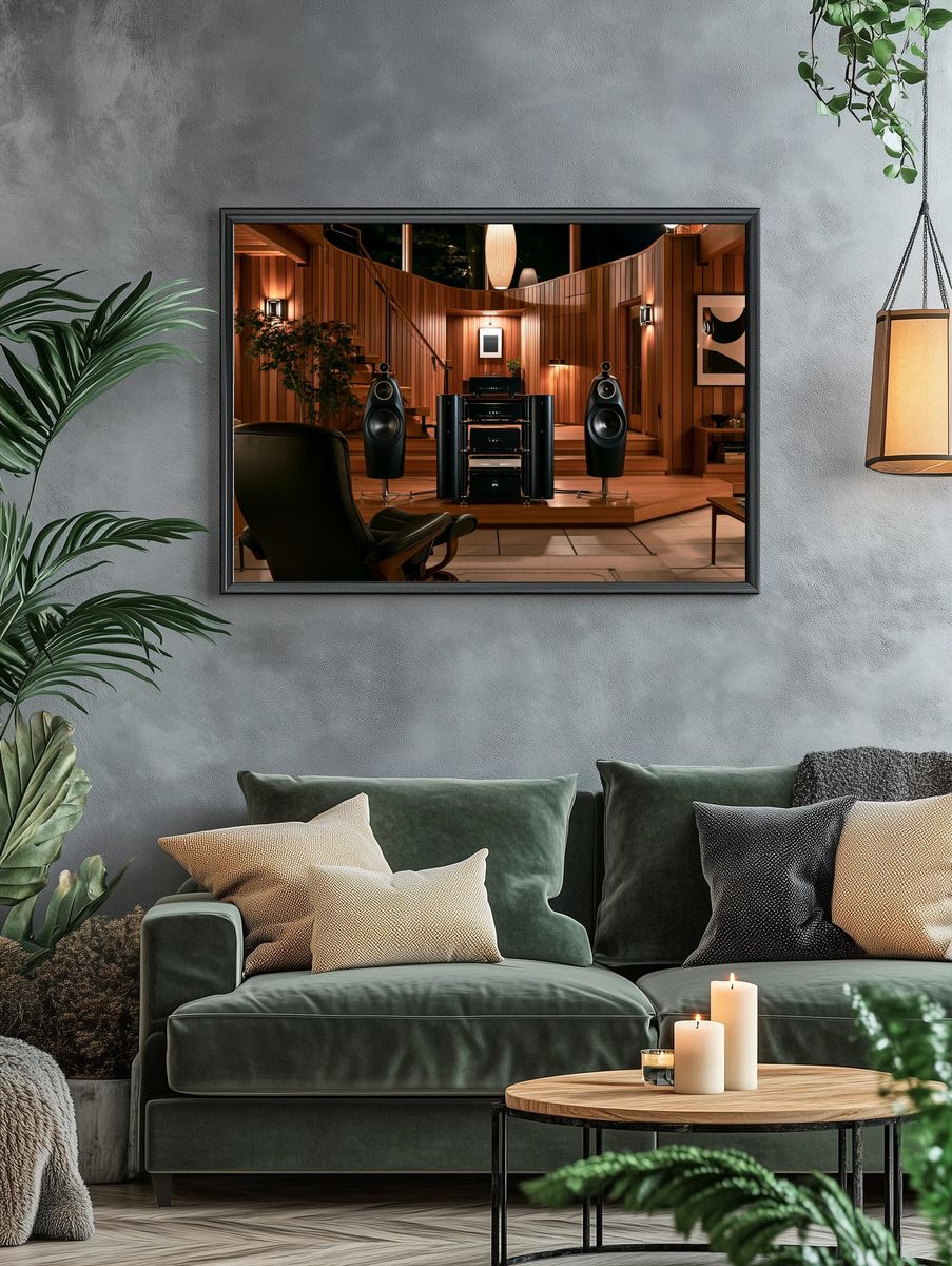 Luxury Listening Room Photography Poster. — room view 4