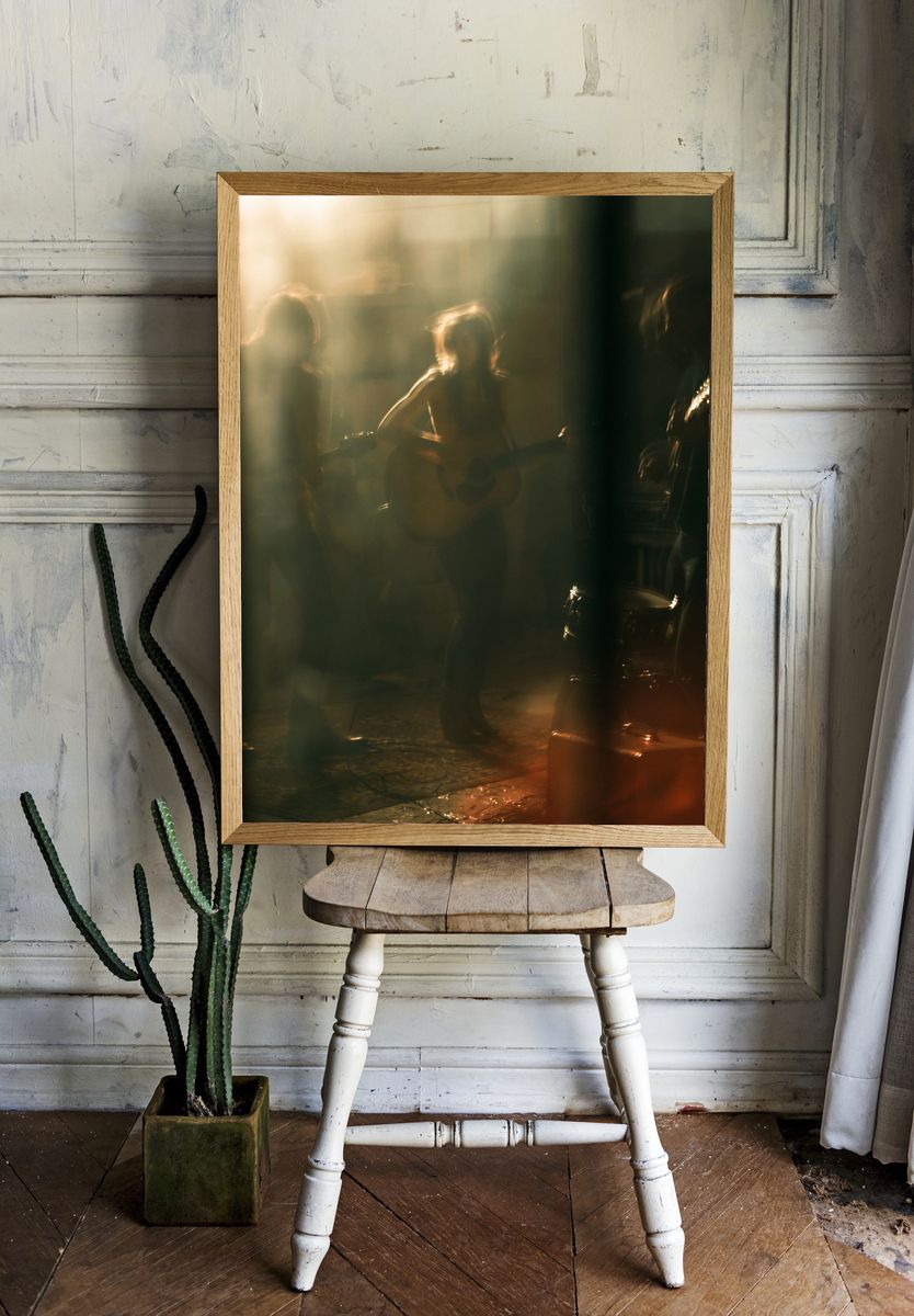Live Music Silhouette Photography Poster. — room view 1