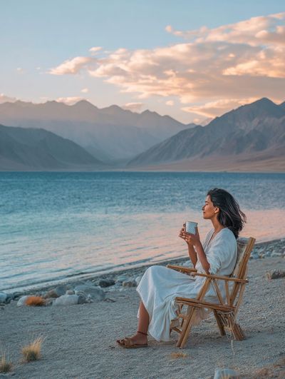 Serene Lakeside Morning — Photography Print. poster print