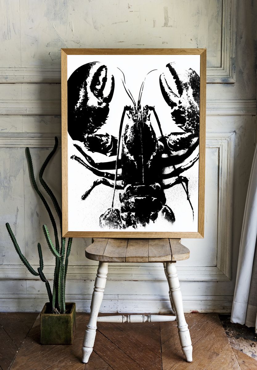 Lobster Ink Print Poster. room preview