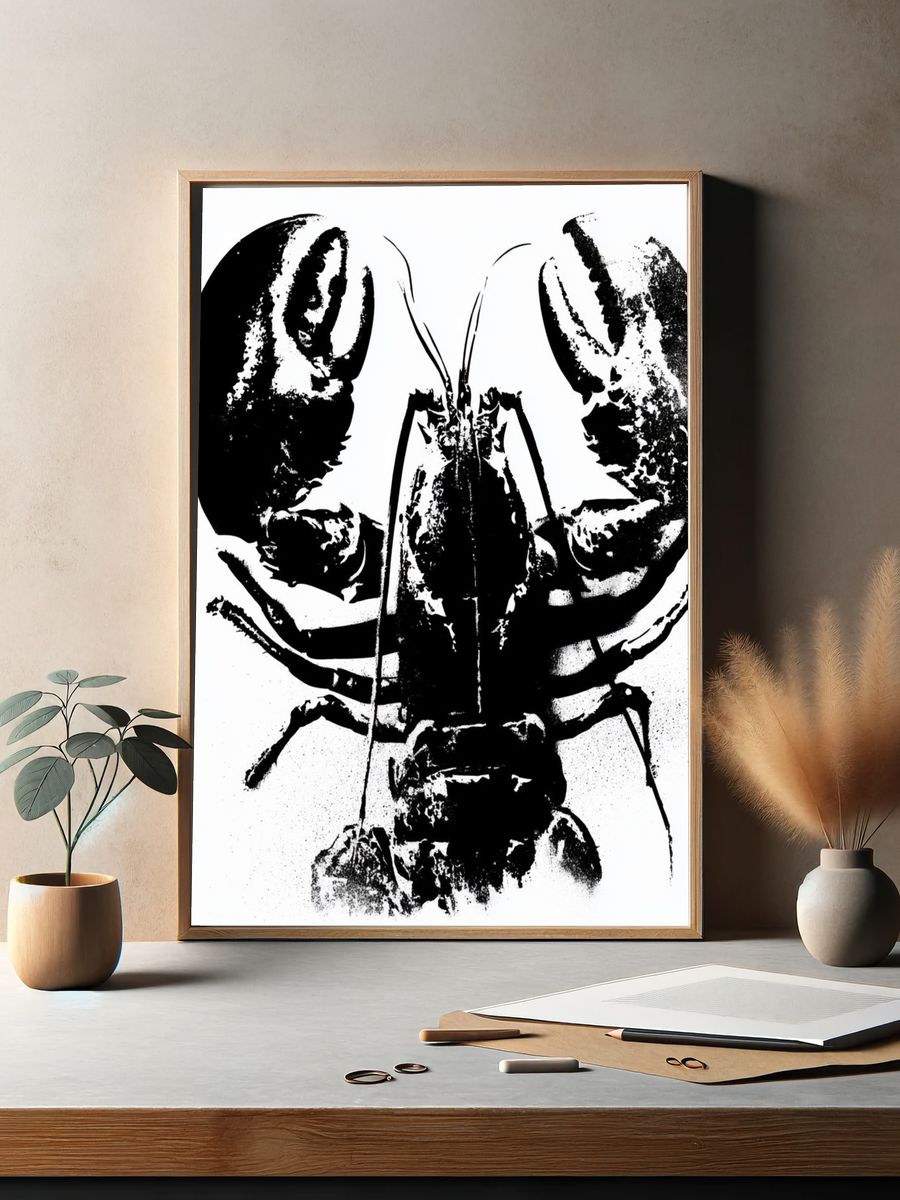 Lobster Ink Print Poster. — room view 2