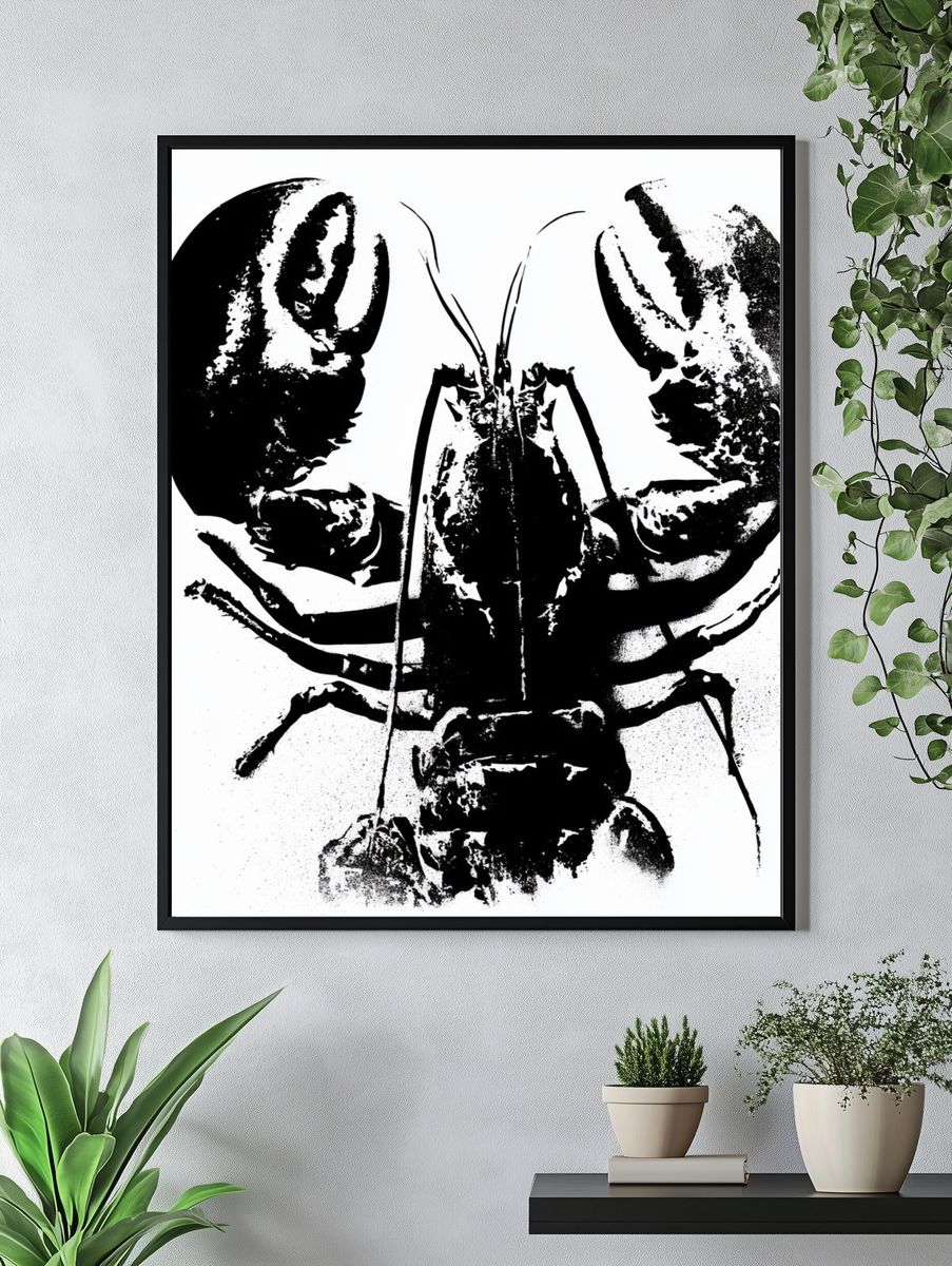 Lobster Ink Print Poster. — room view 4