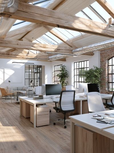 Loft Office Interior Photography Poster.