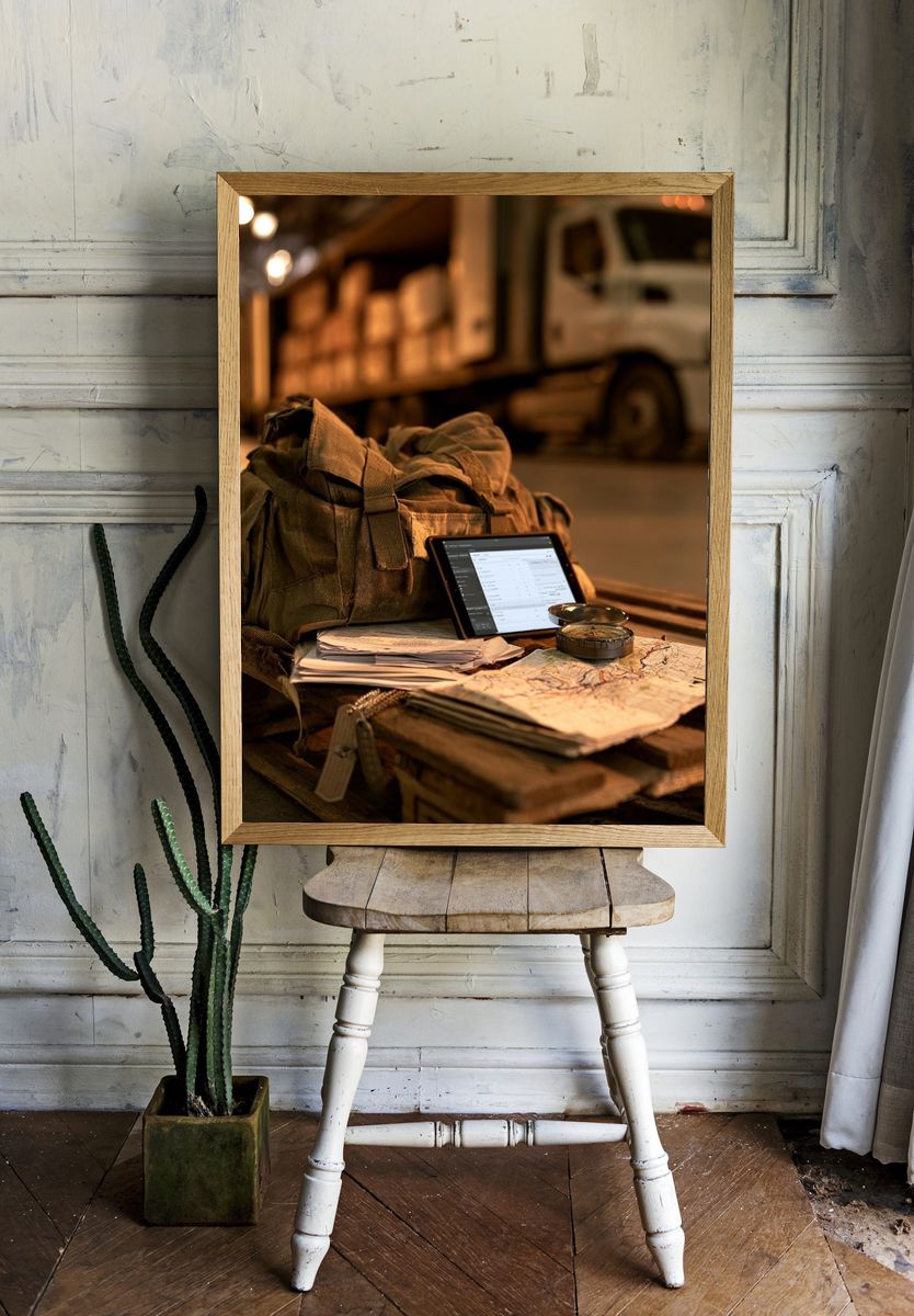 Logistics Still Life Photography Poster. room preview