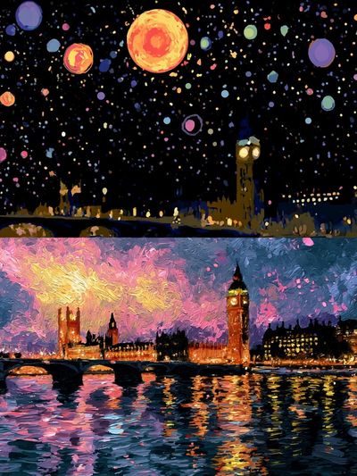 London Night Skyline — Fine-Art Print.