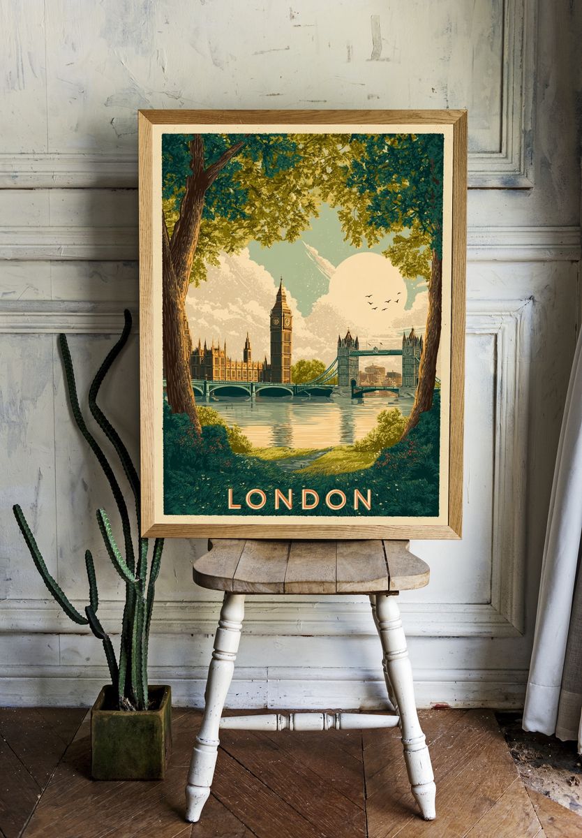 London — Vintage Print. — room view 1