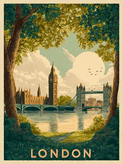 London — Vintage Print