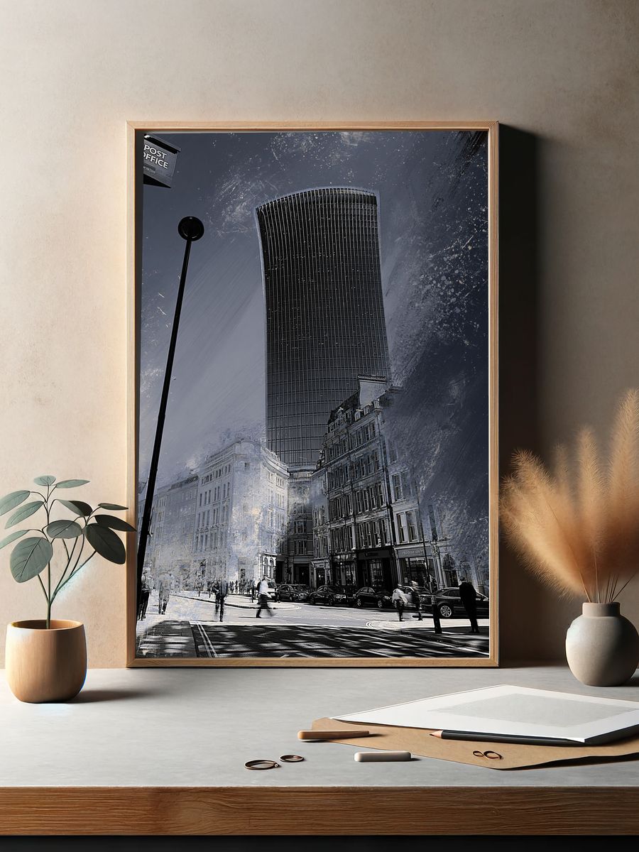 London Cityscape Photography Poster. — room view 2