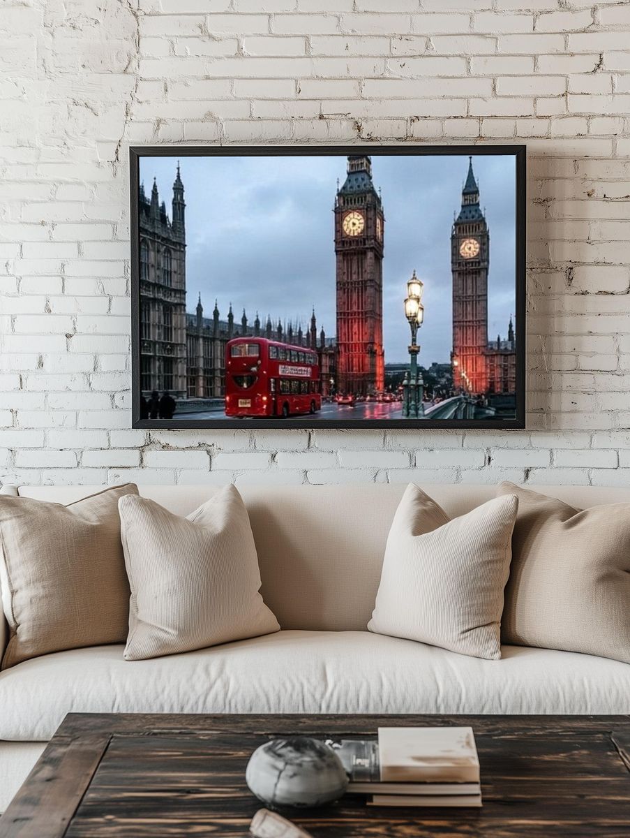 Big Ben London Street Poster. room preview