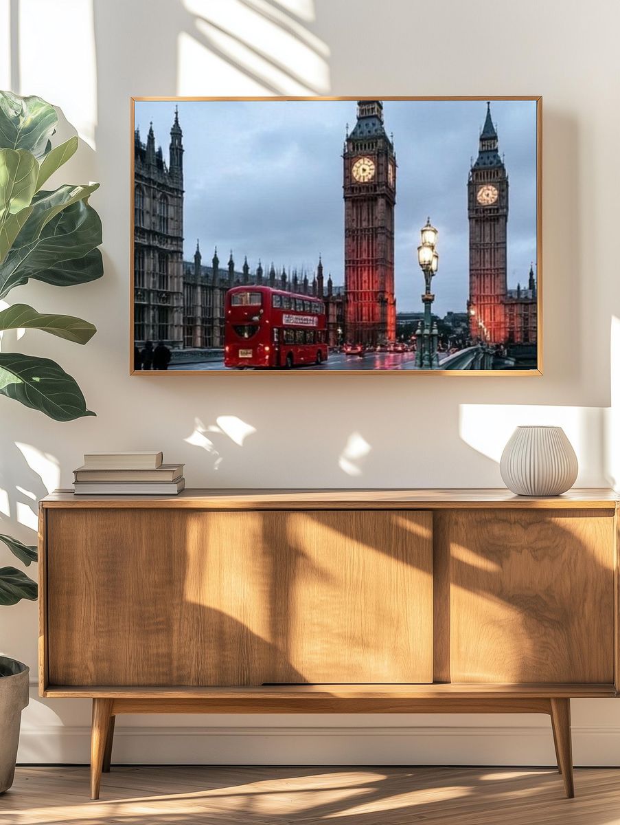 Big Ben London Street Poster. — room view 3