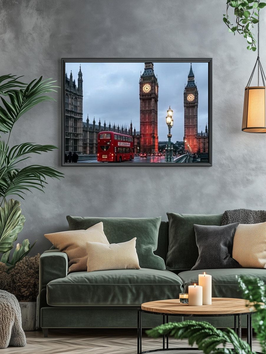 Big Ben London Street Poster. — room view 4