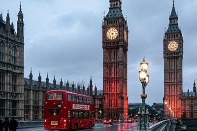 Big Ben London Street Poster.