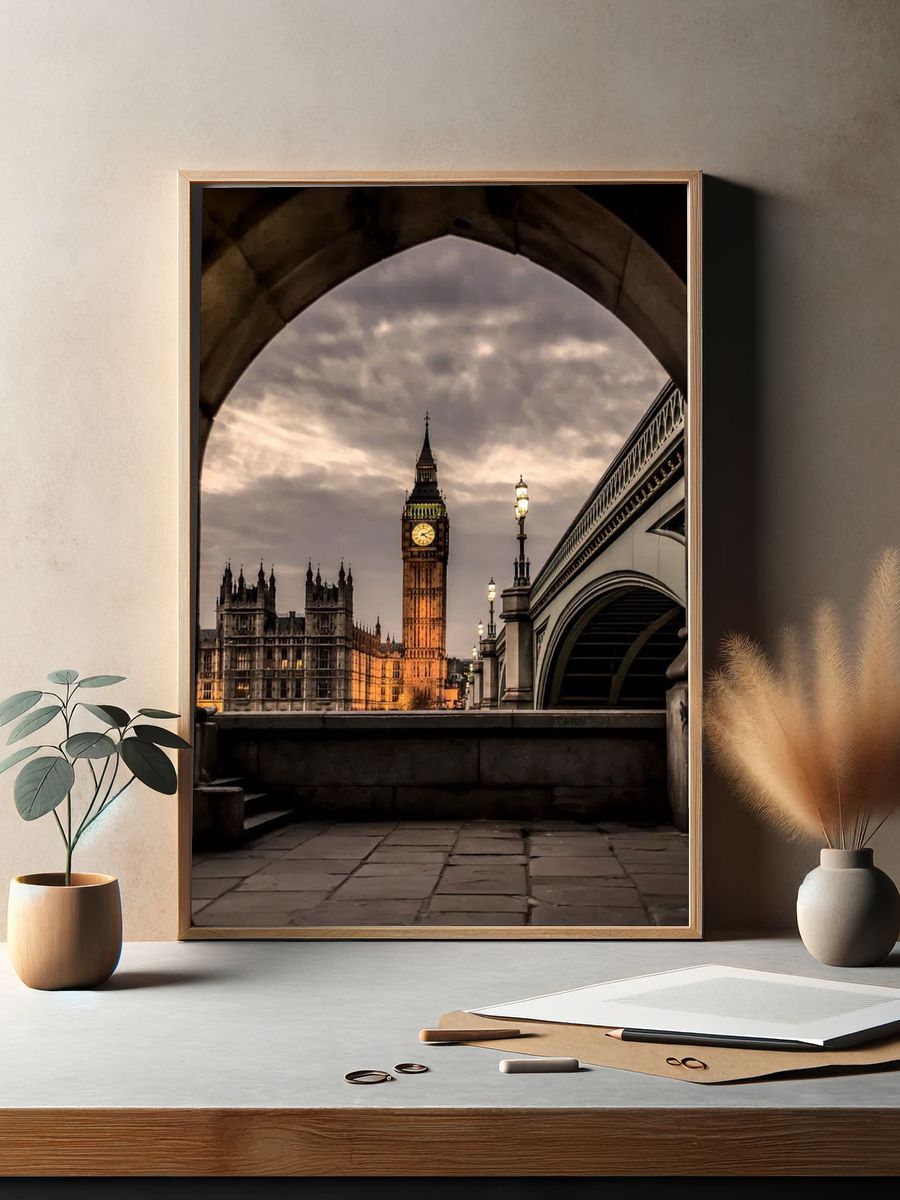 Big Ben — London Photography Poster. — room view 2