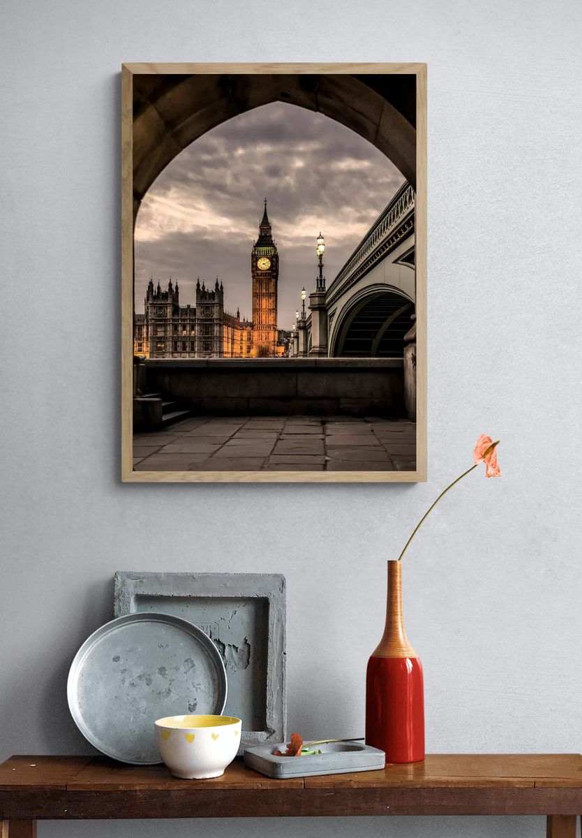Big Ben — London Photography Poster. — room view 3