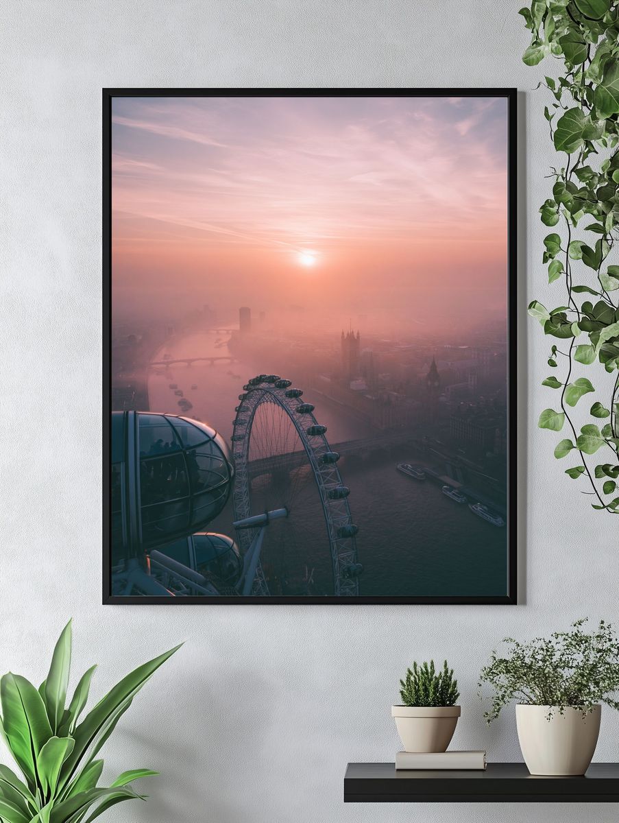 London Eye Sunrise Poster. — room view 4