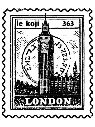 London Big Ben Vintage Print. poster