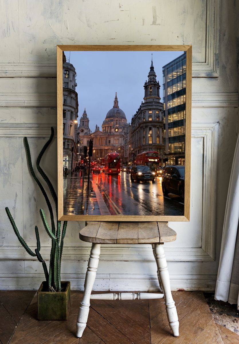 St Paul’s Cathedral at Dusk Poster. room preview