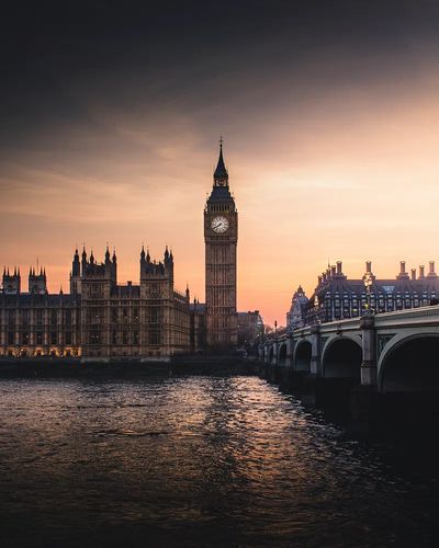 London Big Ben Sunset Print. poster print
