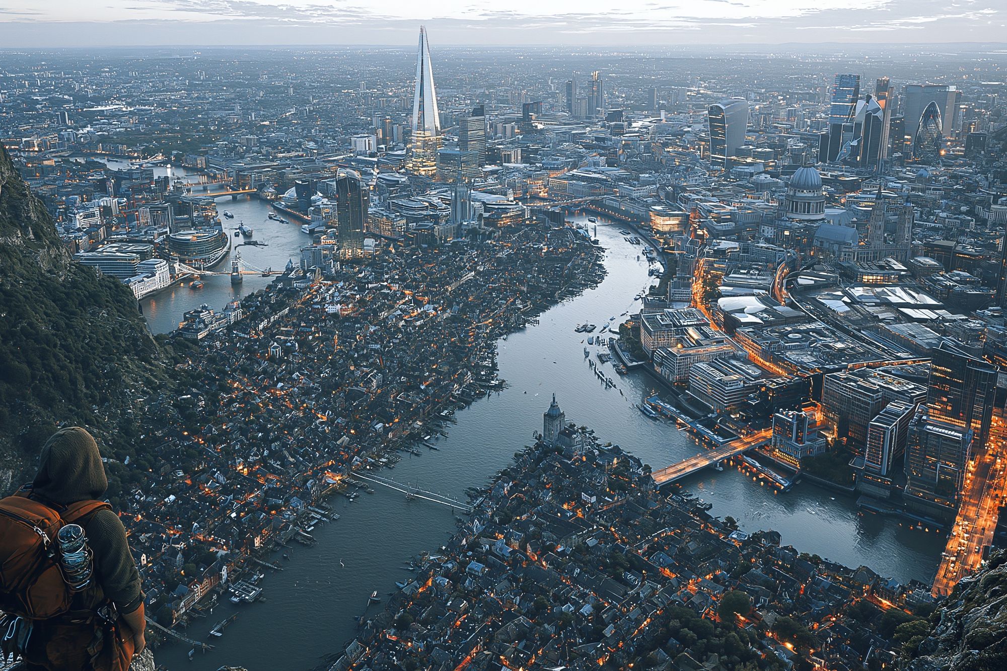 London Skyline Adventure Print. poster detail