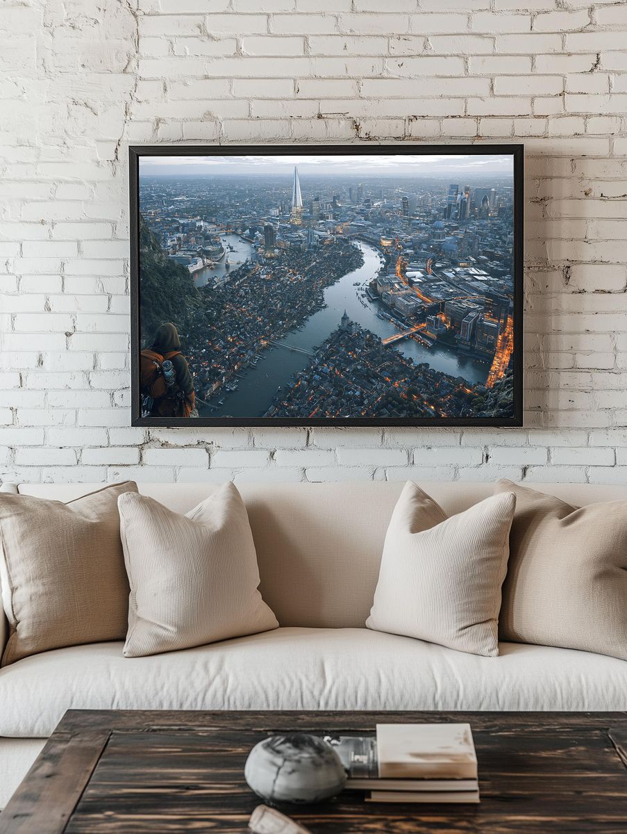 London Skyline Adventure Print. room preview