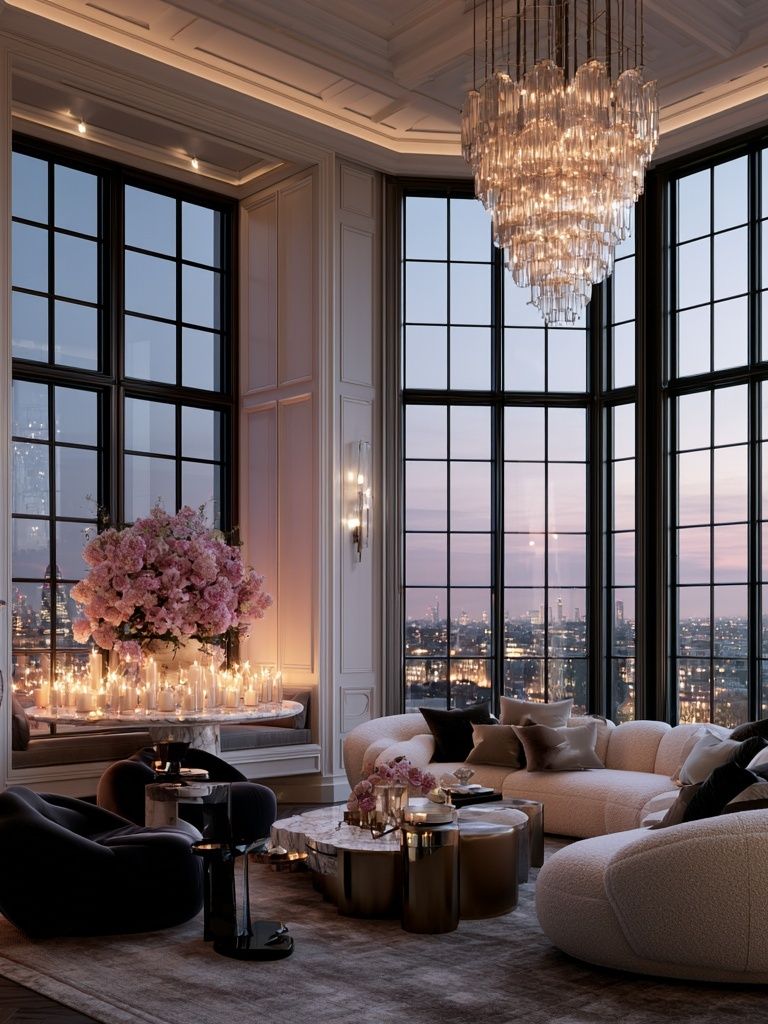 Luxury Penthouse Interior Photography Poster. poster detail