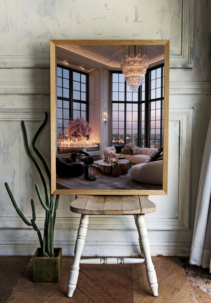 Luxury Penthouse Interior Photography Poster. — room view 1