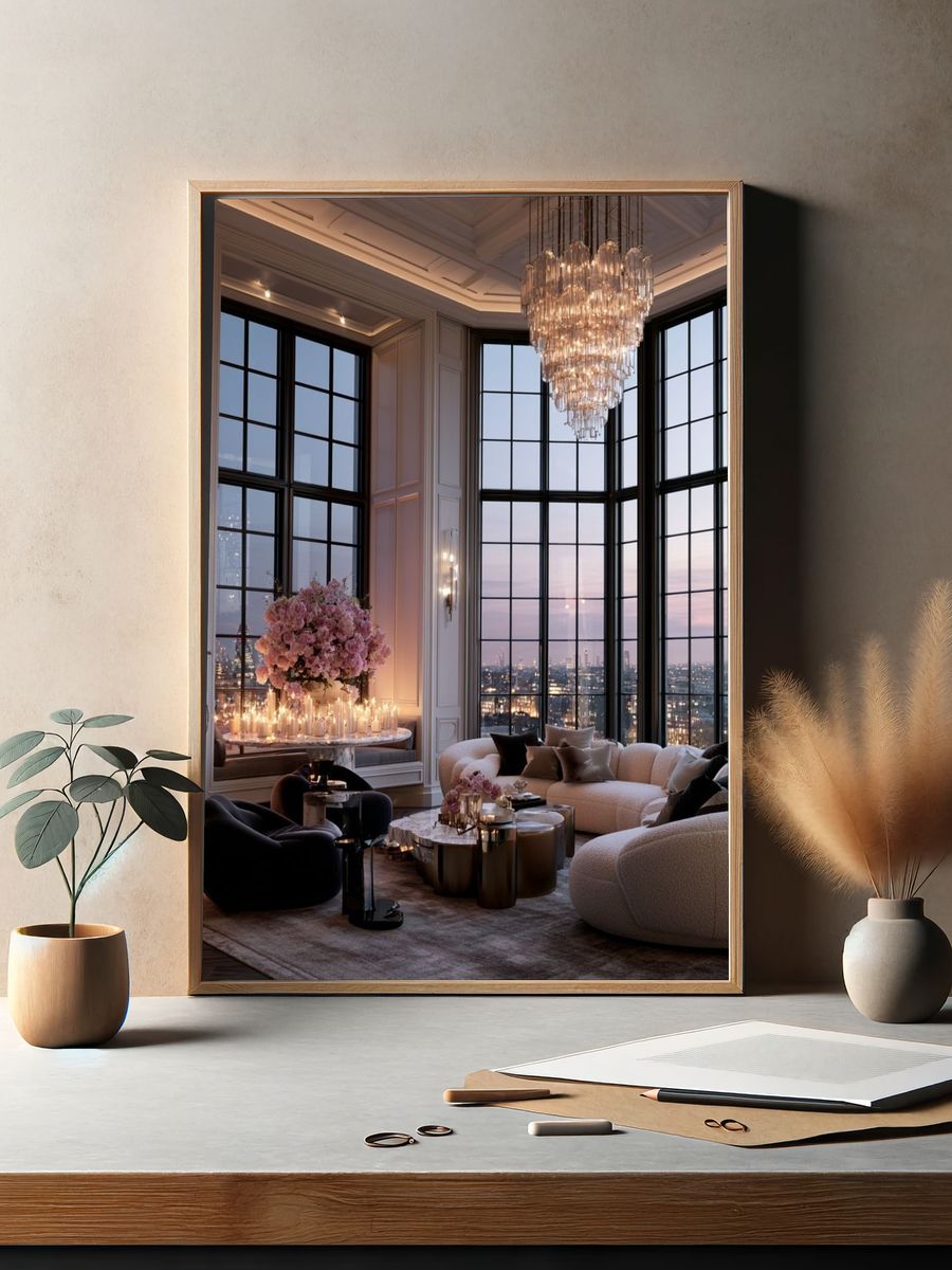 Luxury Penthouse Interior Photography Poster. — room view 2